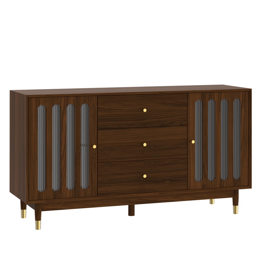 Rhapsnut  2 Door 3 Drawer Cabinet